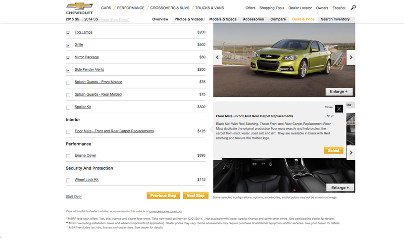 Illustration for article titled Lazy Geniuses At GM Leave Holden Logos On Chevy SS Options